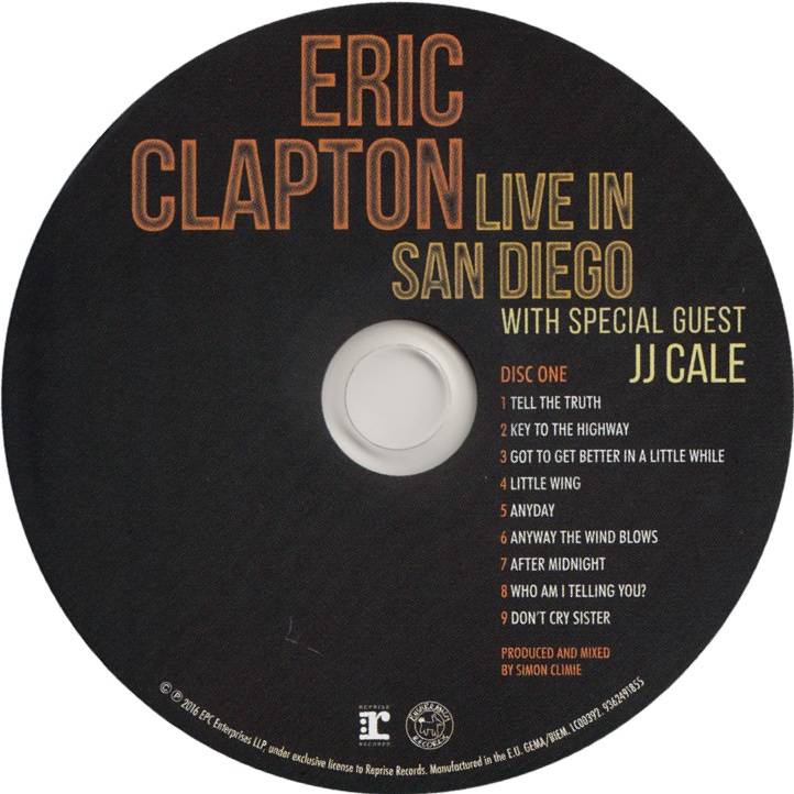Eric Clapton Live in San Diego : CD1
